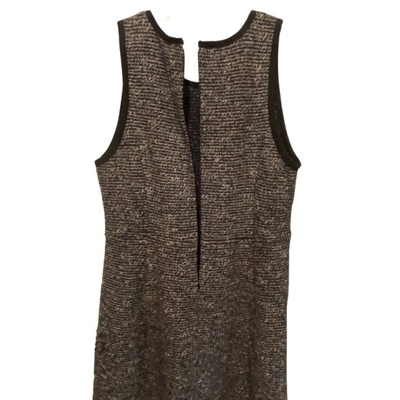 J. Crew Wool Boucle Tweed Sleeveless gray Dress sz 14 - Picture 5 of 7